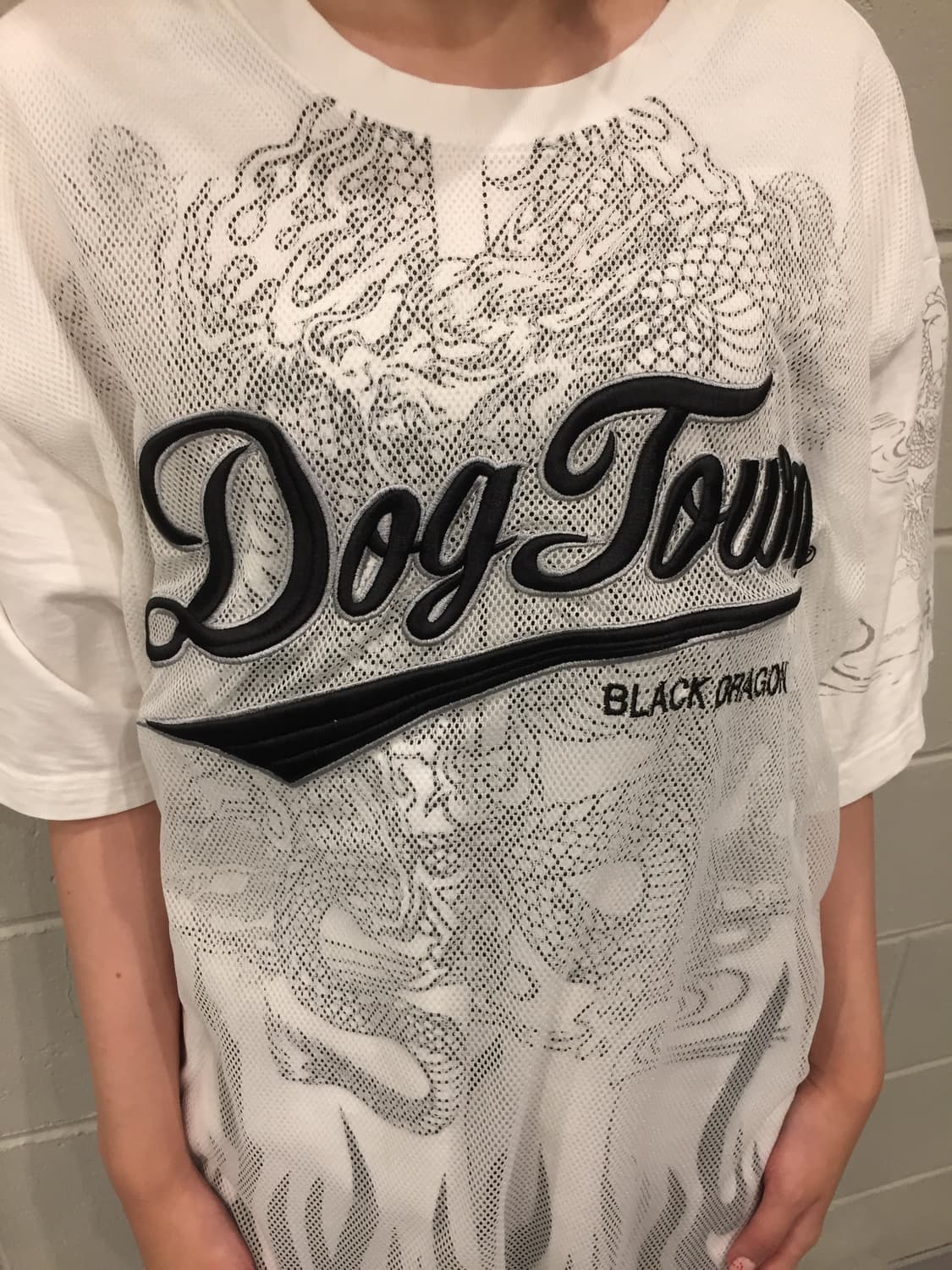 Dogtown Black Dragon Flame Print T-Shirt 상품이미지2