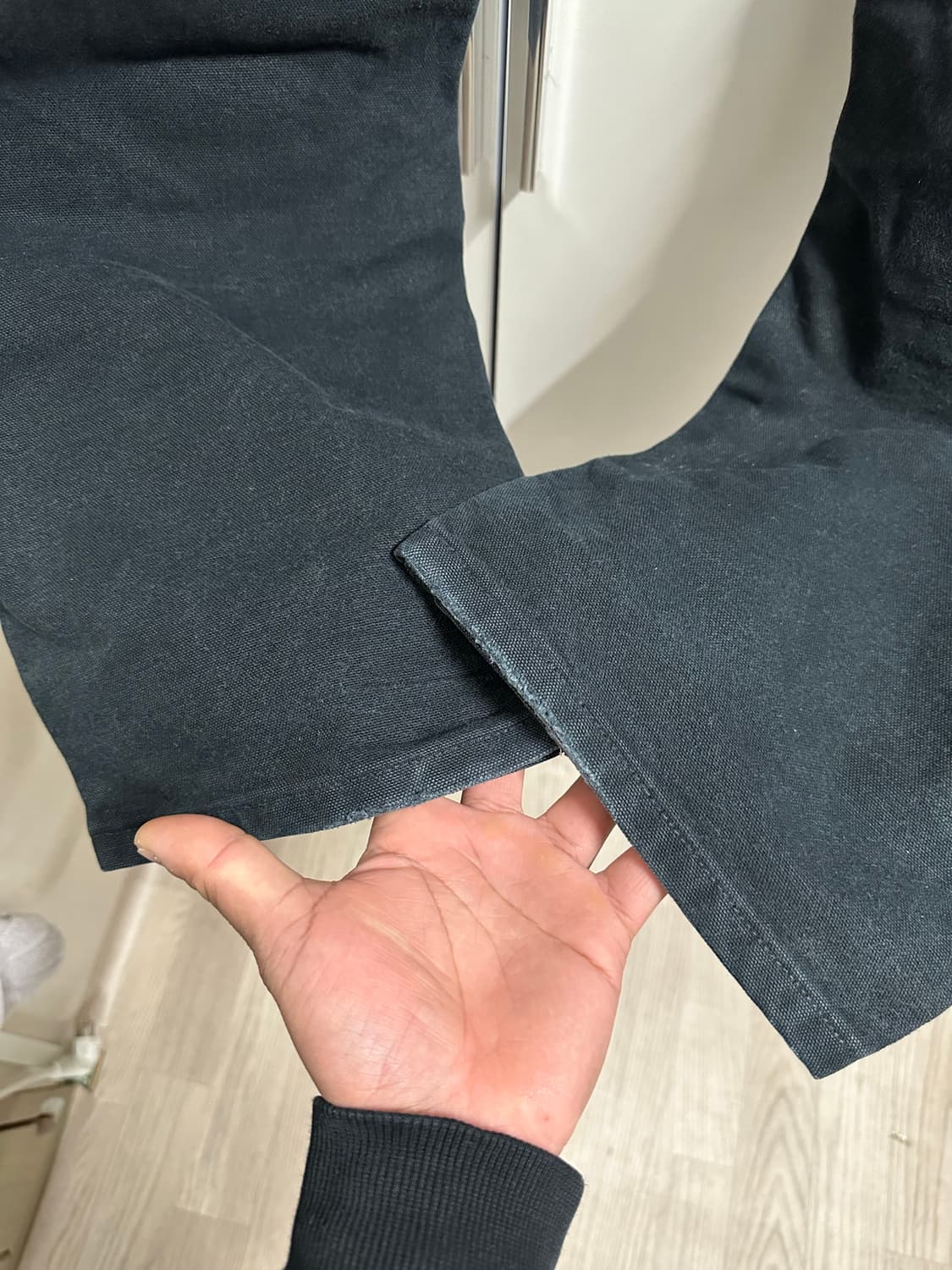 칼하트 B01 더블니 워크 팬츠 34x32 블랙 상품이미지5