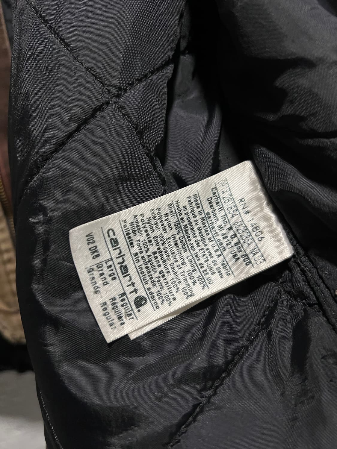 [L]칼하트 USA 빈티지 워싱 다크브라운 워크 베스트 상품이미지6