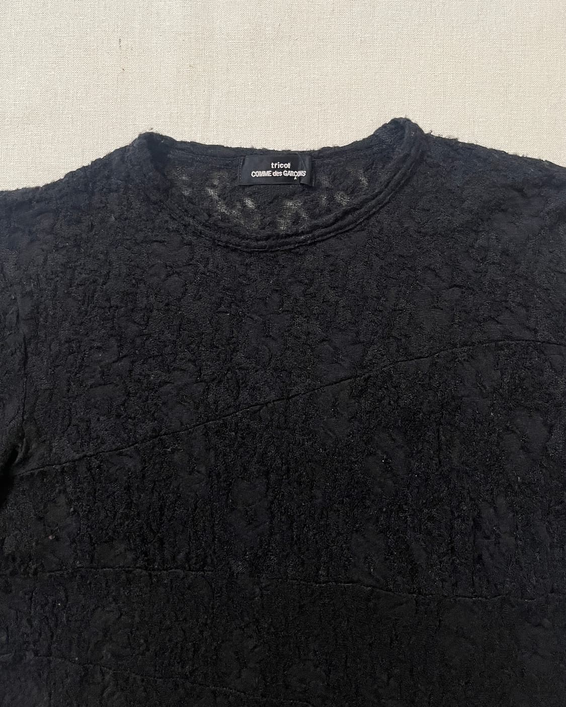 꼼데가르송 시스루 레이스 컷앤소 comme des garcons 니트 상품이미지5