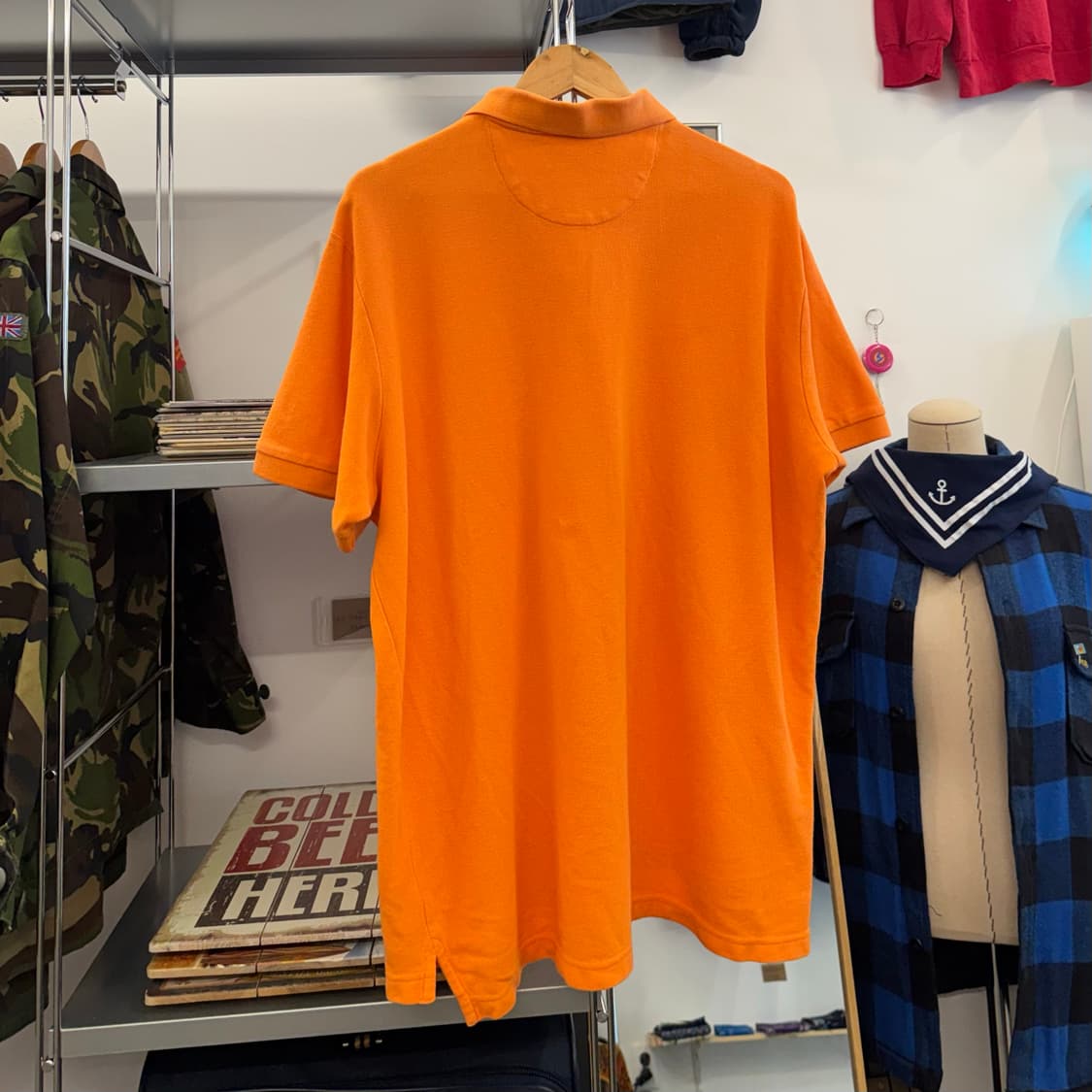랄프로렌 챕스 오렌지 카라 티셔츠 (XL)  상품이미지3
