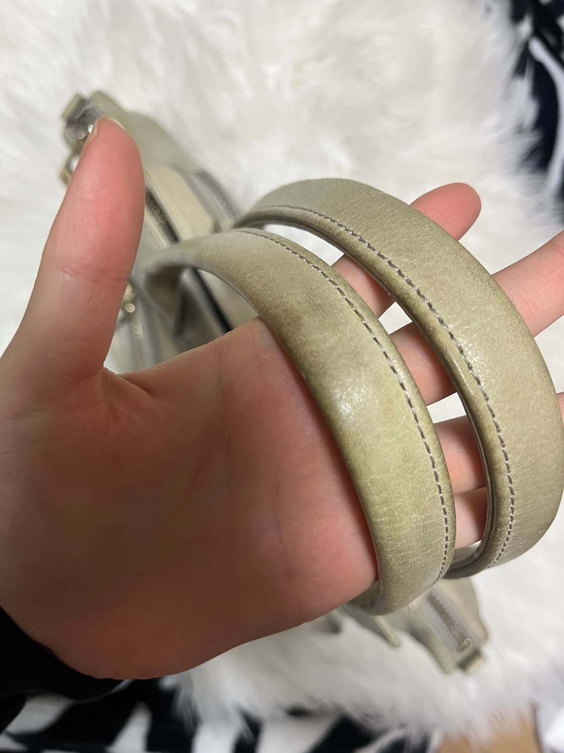 vintage leather studded shoulder bag 상품이미지7