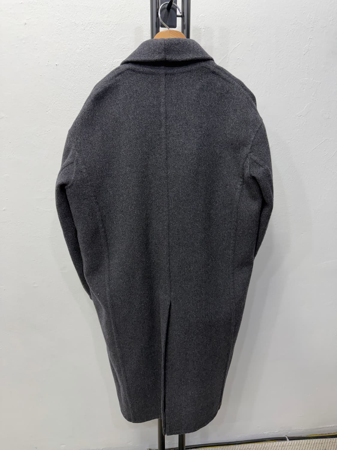 정품) VINCE 빈스 차콜 오버사이즈 블렌드 코트 XS 상품이미지5