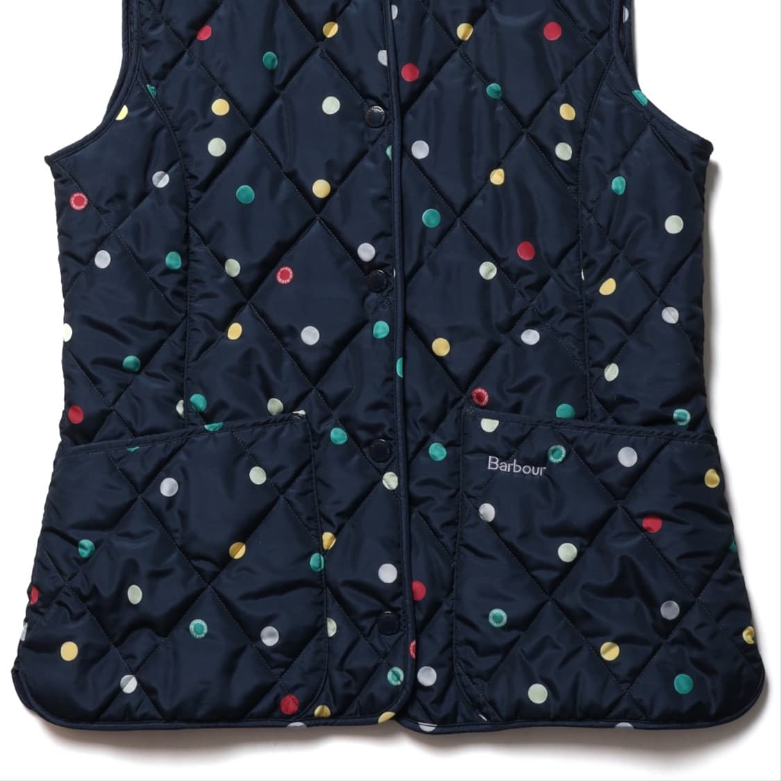 바버 Barbour Polka Dot Quilted Vest 

 상품이미지3
