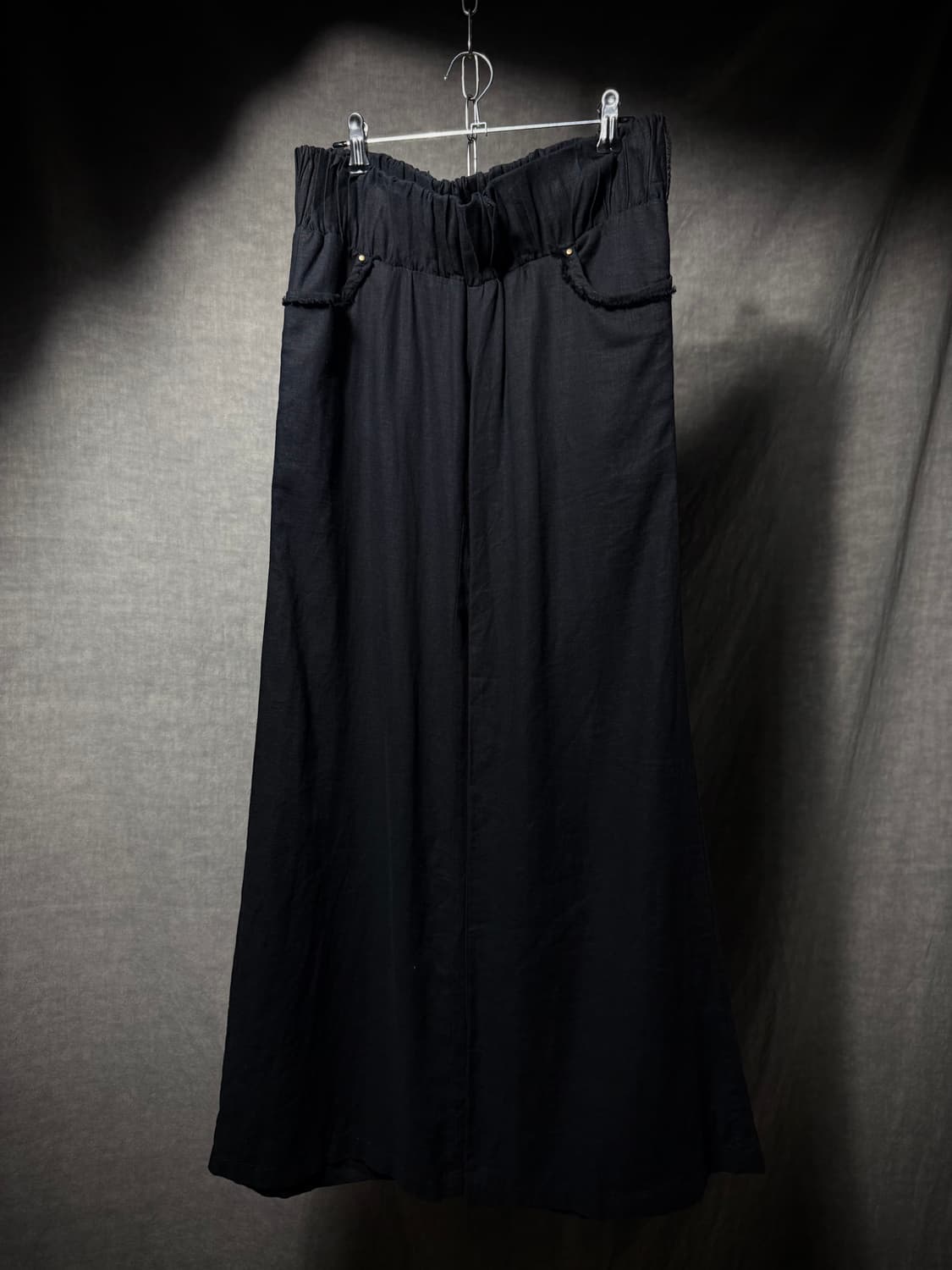 GOA Smocked Waist Linen Bootcut Pants 상품이미지2