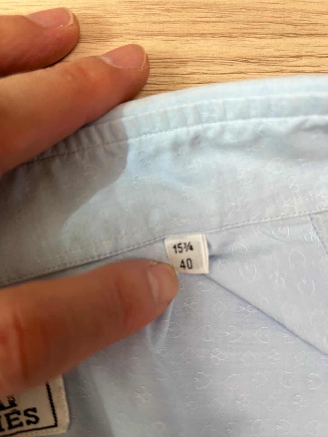 에르메스 남성 셔츠 하늘색 40(100 ~ 105 사이) 정품 상품이미지5