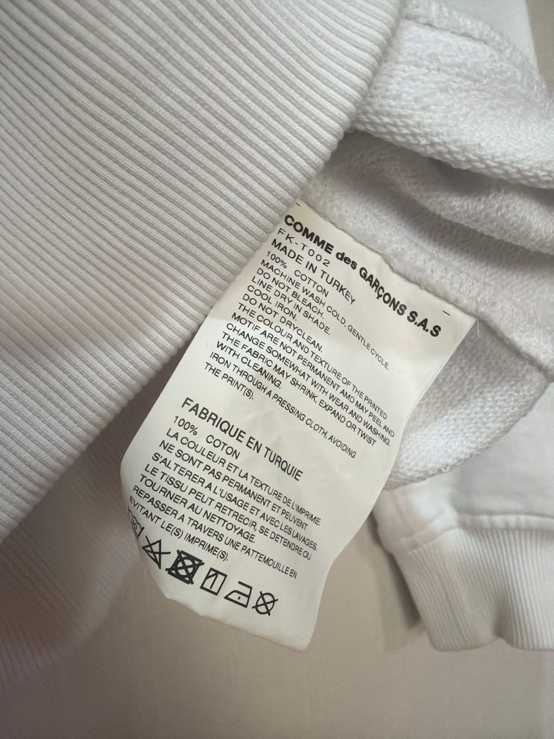 COMME des GARCONS SHIRT 스트로베리 프린팅 후드 상품이미지3