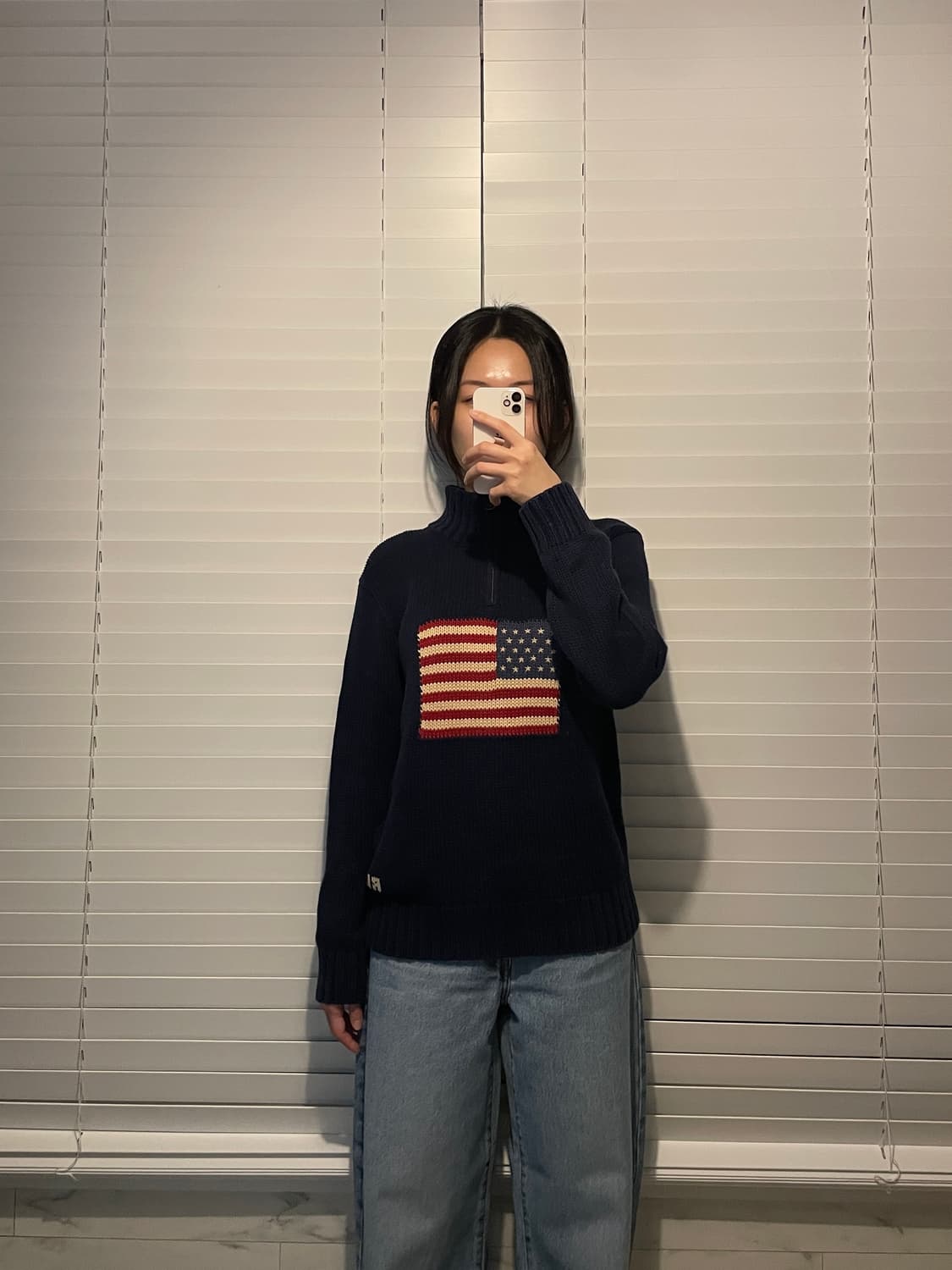 폴로 성조기 아노락 니트 상품이미지2