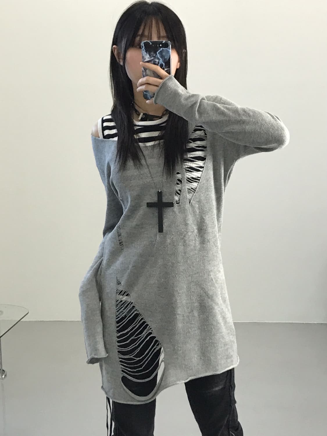 Anap Damage Details Knit 상품이미지1