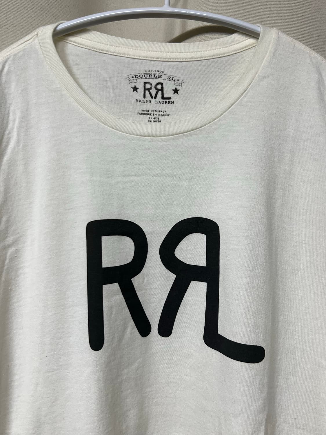 rrl 랜치 로고 티셔츠 화이트 L 상품이미지3