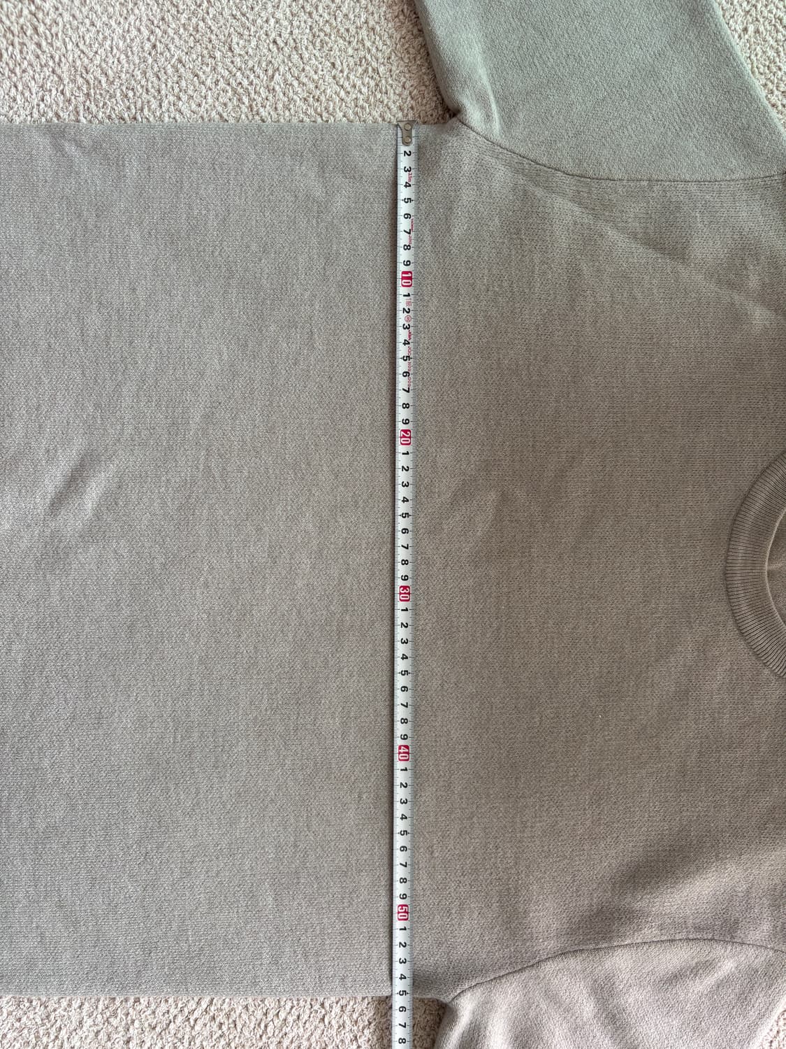 쿠어 그레이 니트 울캐시혼방 니트 L 상품이미지6