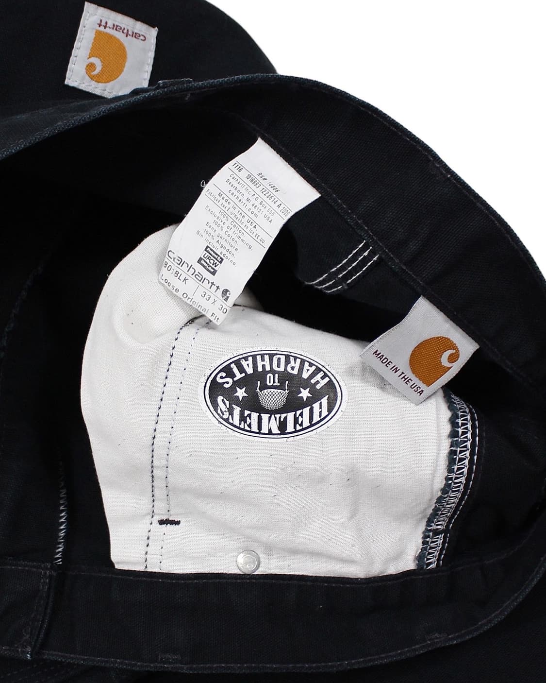 칼하트 더블니 카펜터 팬츠 B01 BLK 미제 블랙 상품이미지5