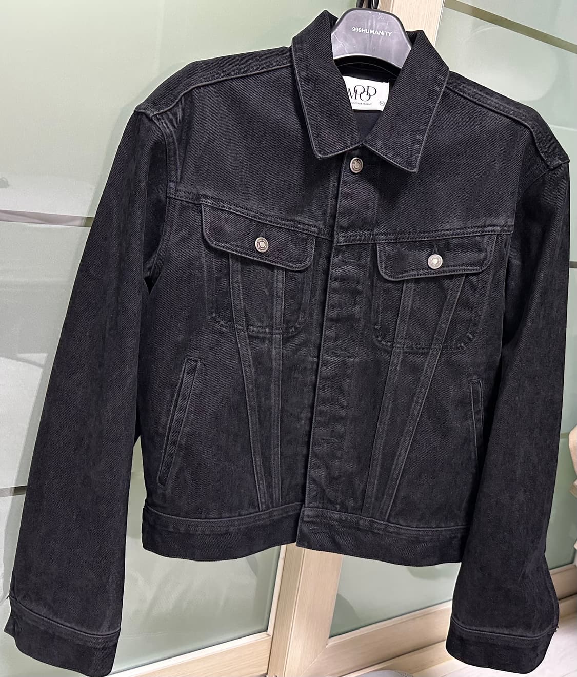 엘무드 버번 데님 트러커 자켓 44 [블랙] 상품이미지2