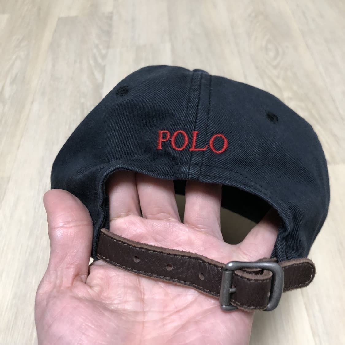 (ONE SIZE) 90's 폴로 랄프로렌 POLO 레더 스트랩 볼캡 상품이미지8