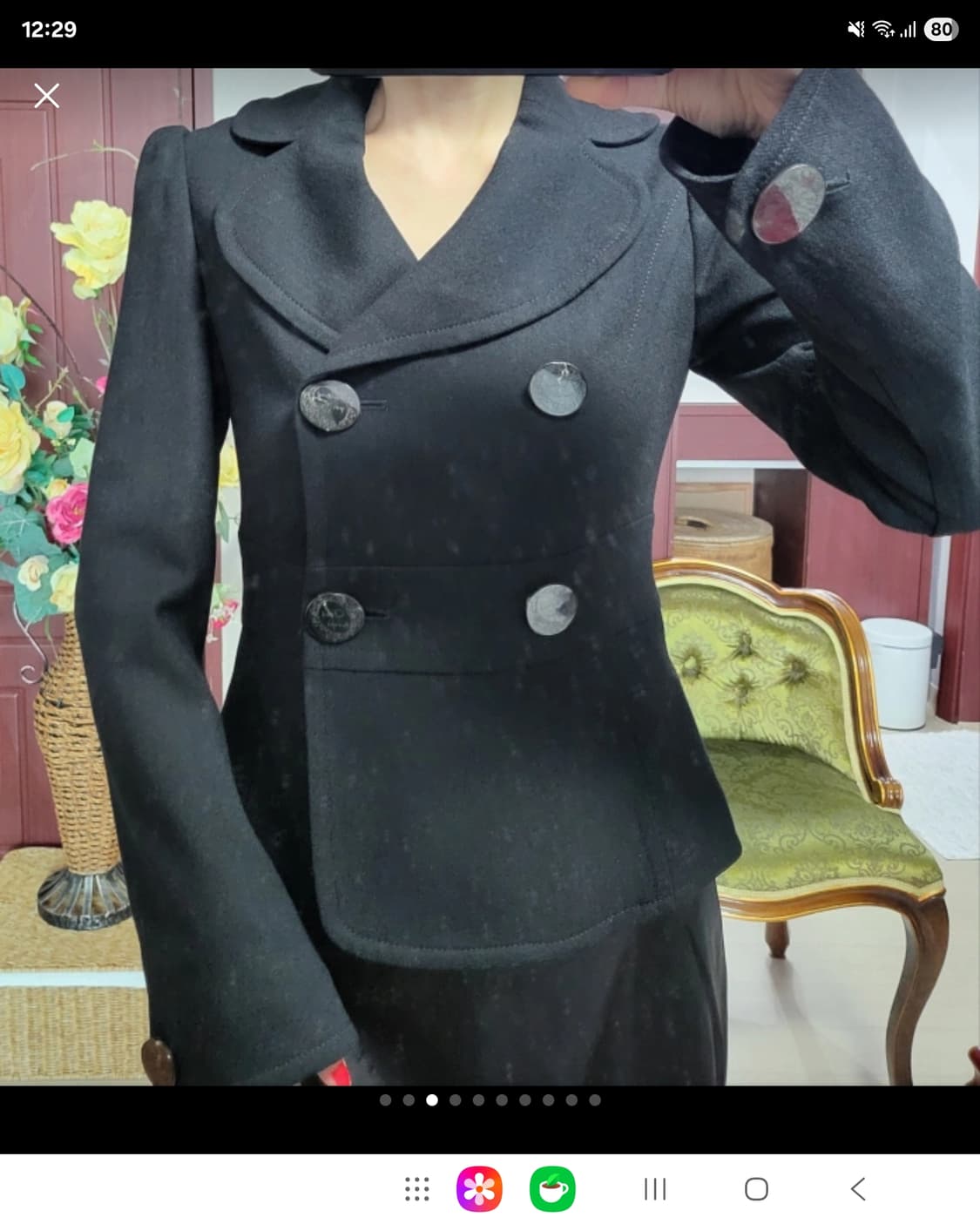 오즈 세컨 울소재 더블버튼 쟈켓  상품이미지2