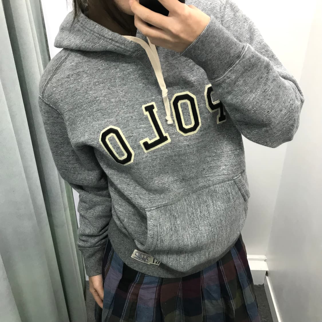 폴로 그레이 후드티 상품이미지1