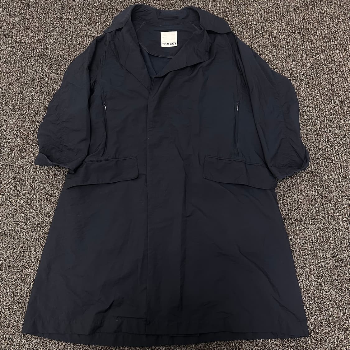 스튜디오 톰보이 여성 롱 바람막이 코트 자켓 네이비 80사이즈 상품이미지1