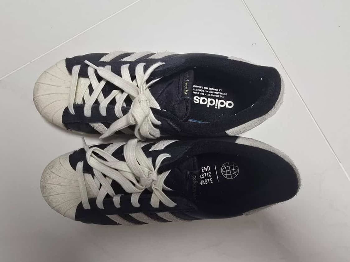 아디다스 슈퍼스타 82 블랙 화이트 상품이미지5