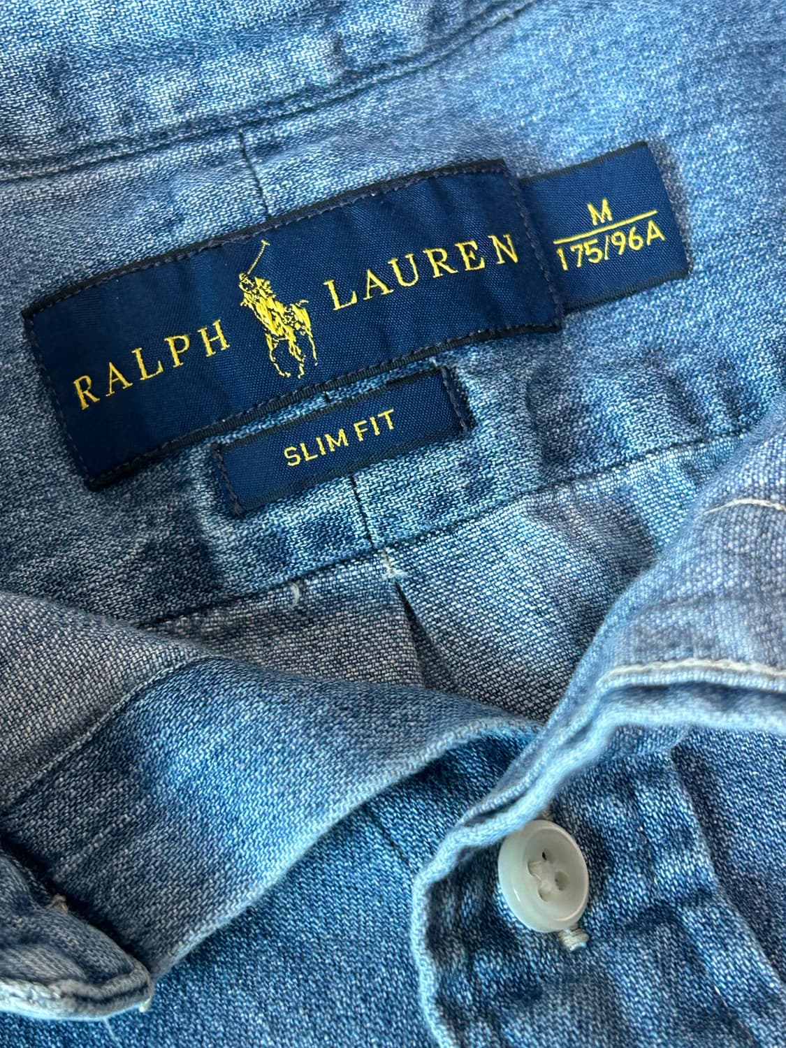 폴로 랄프로렌 신형 슬림핏 데님셔츠 상품이미지5