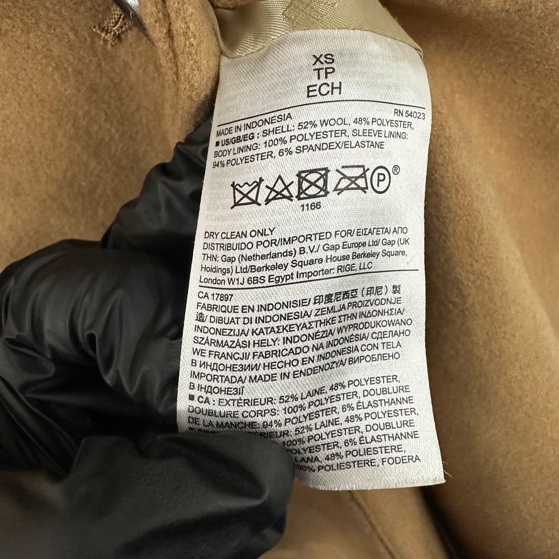 바나나리퍼블릭 카멜 더블 코트 상품이미지4