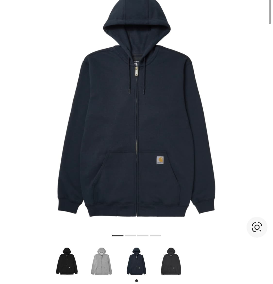 칼하트 루즈핏 후드집업 네이비 m 상품이미지3