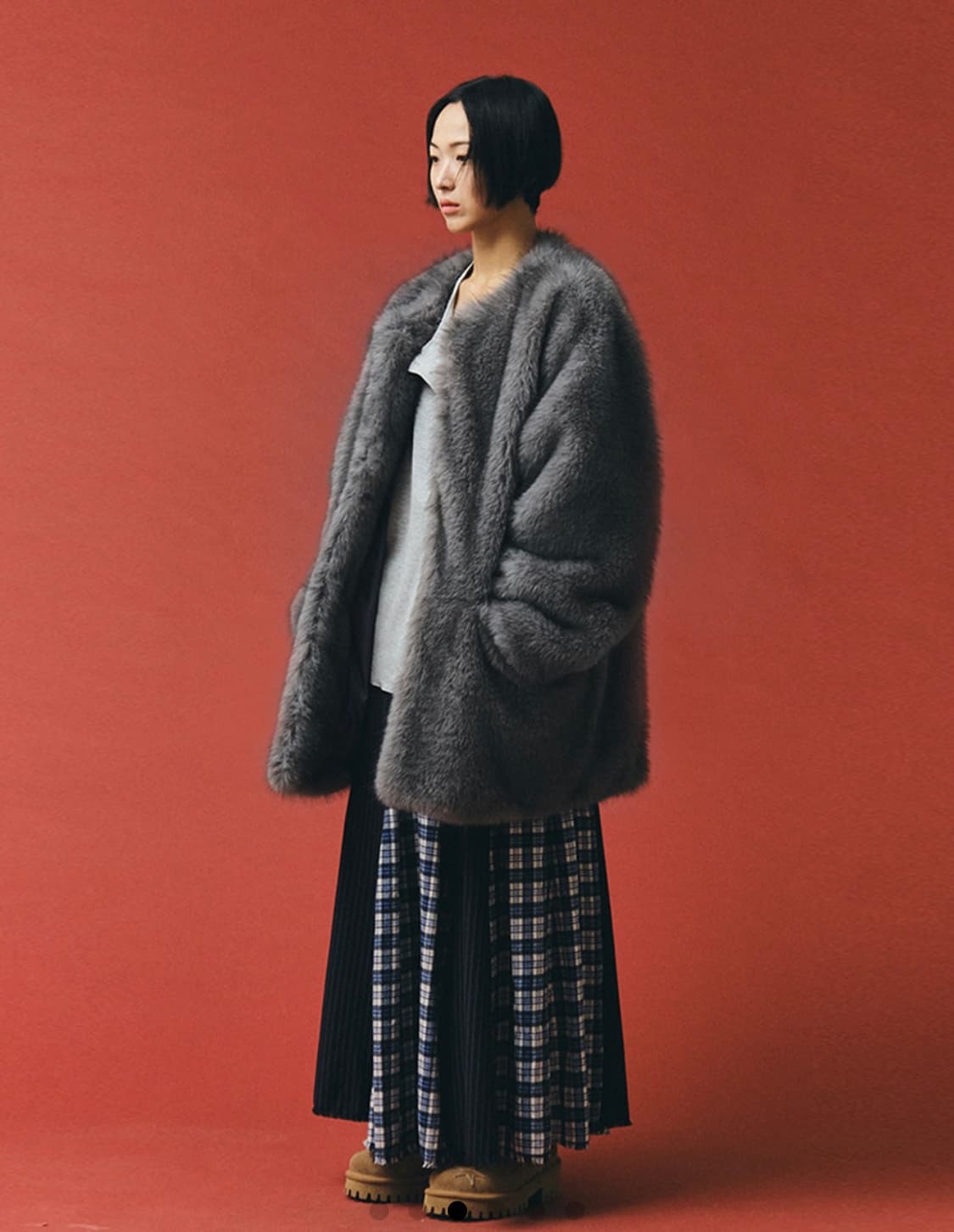 플리즈프로젝트 퍼자켓 그레이컬러 상품이미지3