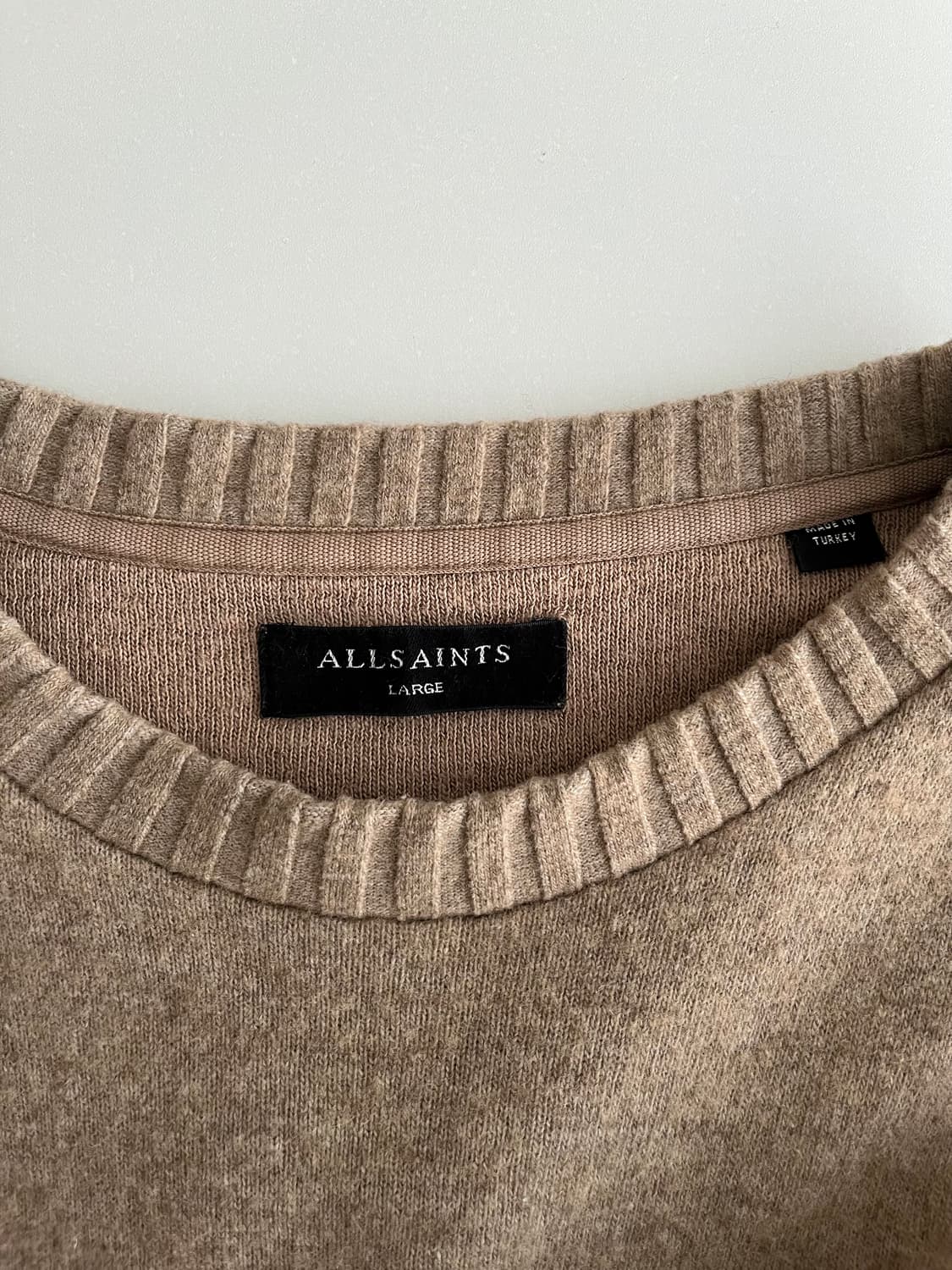 L) 올세인츠 니트 맨투맨 베이지 상품이미지3