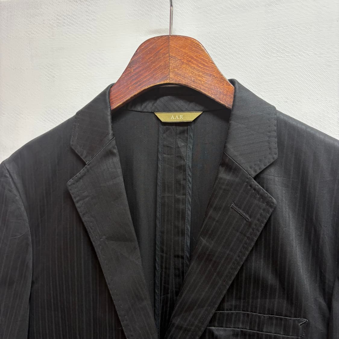 요지야마모토 yohji Yamamoto A.A.R 핀스트라이프 자켓  상품이미지2