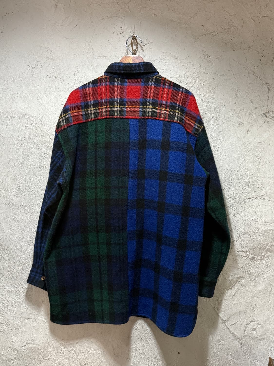 로버트스탁 Robert Stock 버팔로 울 타탄 셔츠 자켓 상품이미지2