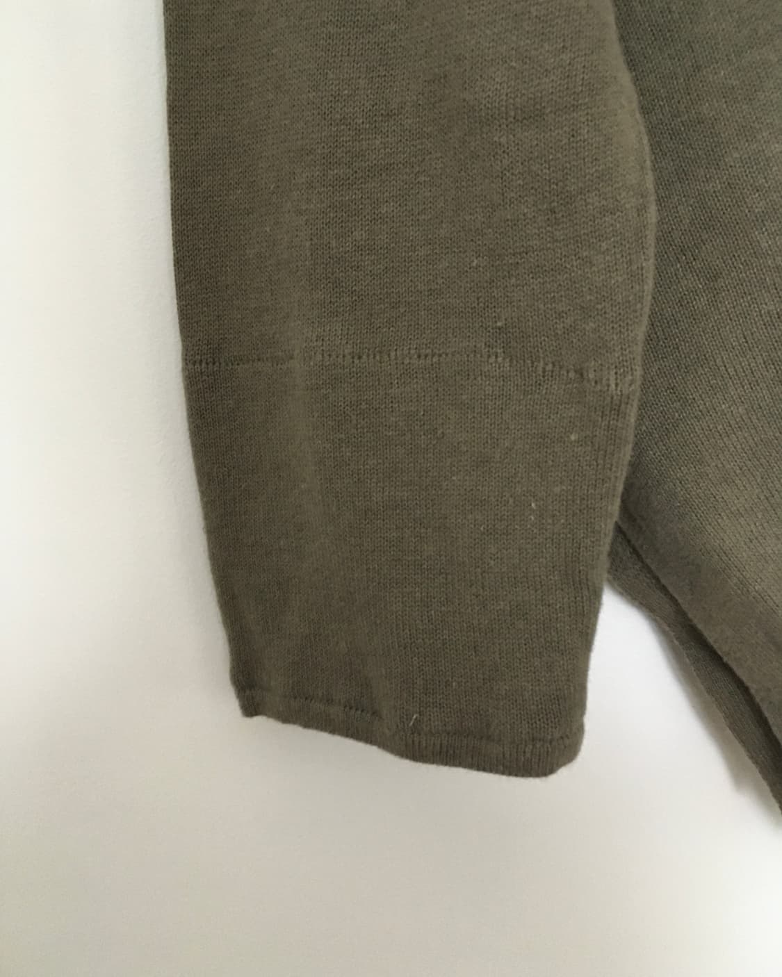 VTG Unbalance Khaki Knit Sweater 상품이미지8