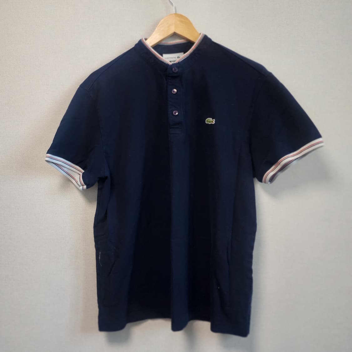 [105] 라코스테 차이나넥 반팔티 네이비 상품이미지1