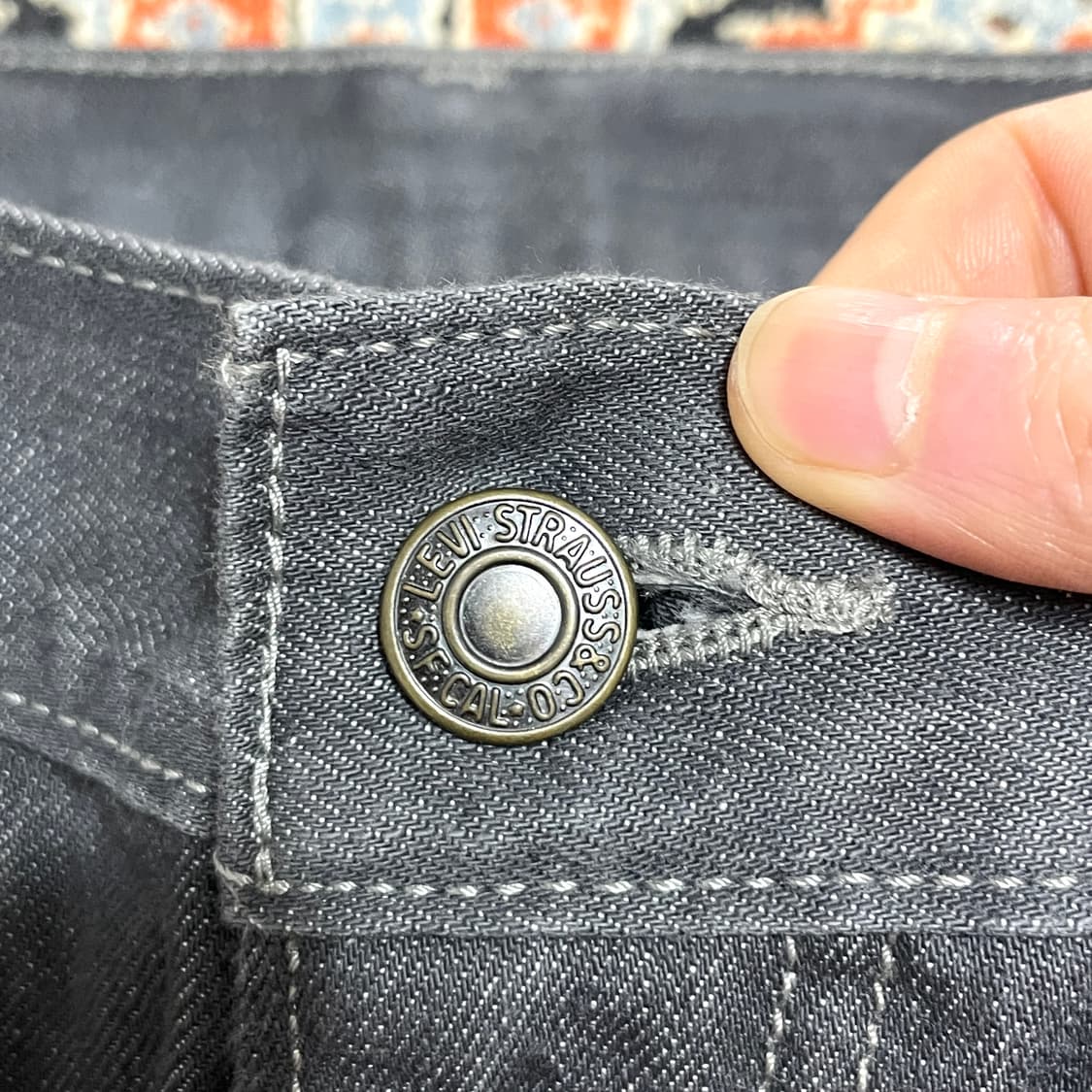 리바이스514 그레이 데님팬츠 남성W32L32 상품이미지3