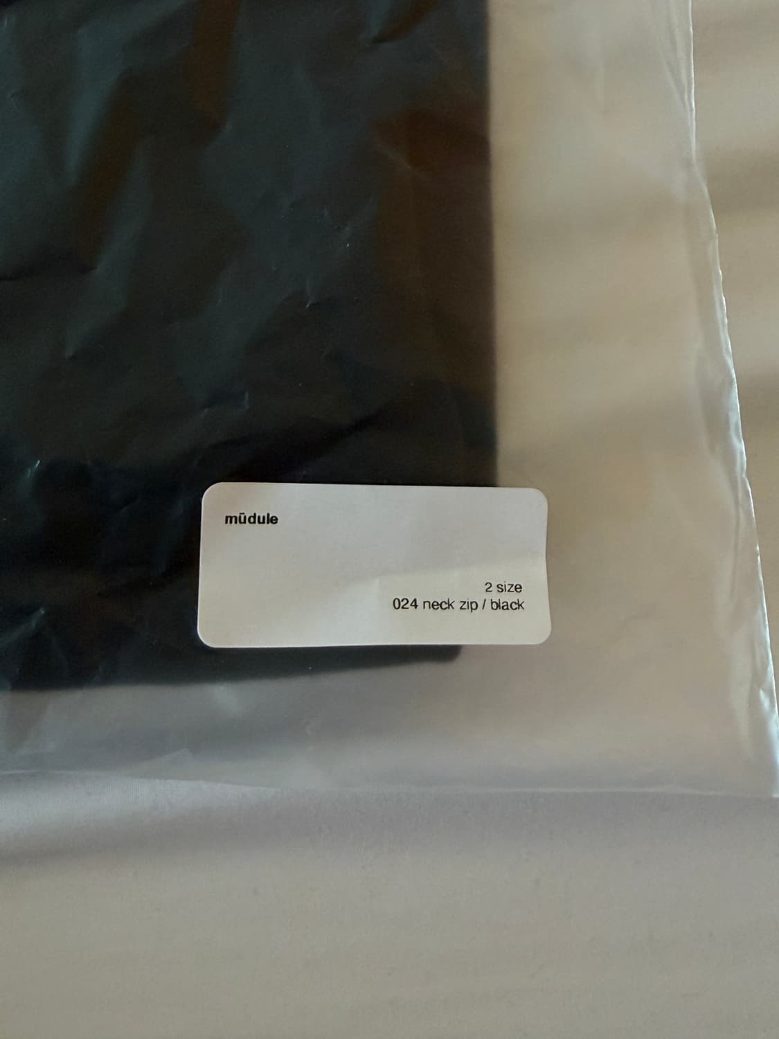 머듈 넥 집업 블랙 상품이미지4