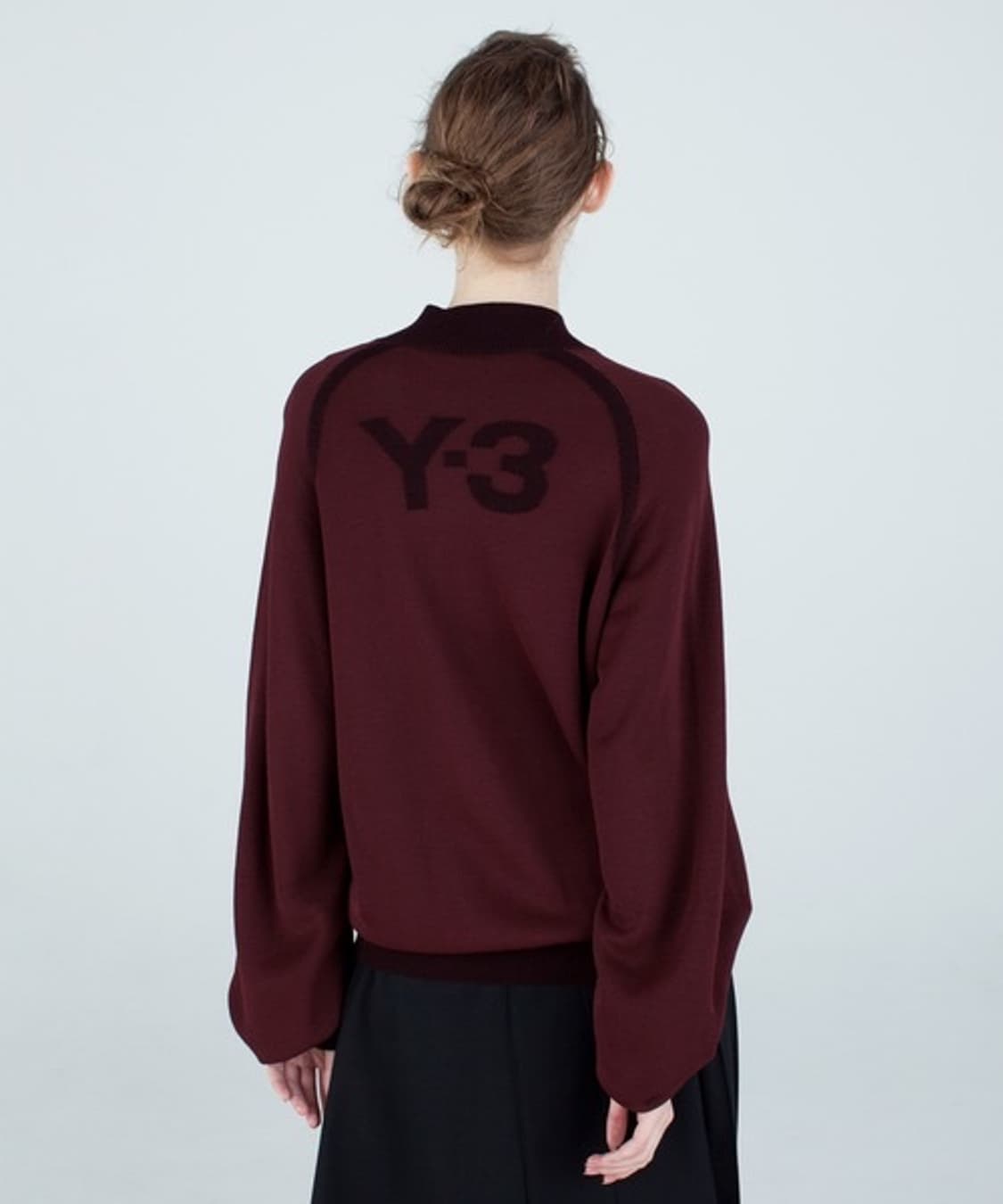 Y-3 요지야마모토 니트집업 나이트레드S 상품이미지1