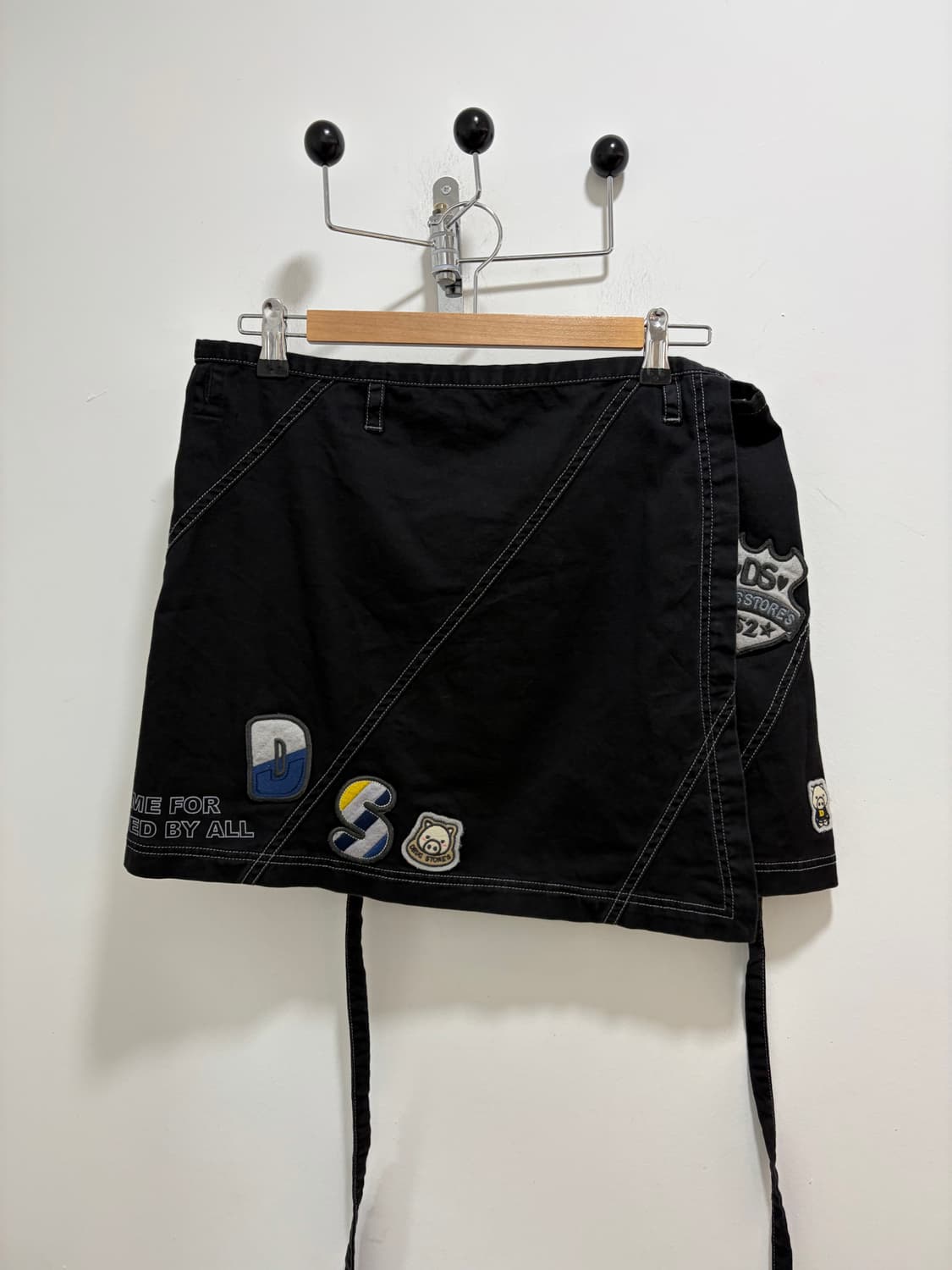 드럭스토어 패치 랩스커트  치마 상품이미지3