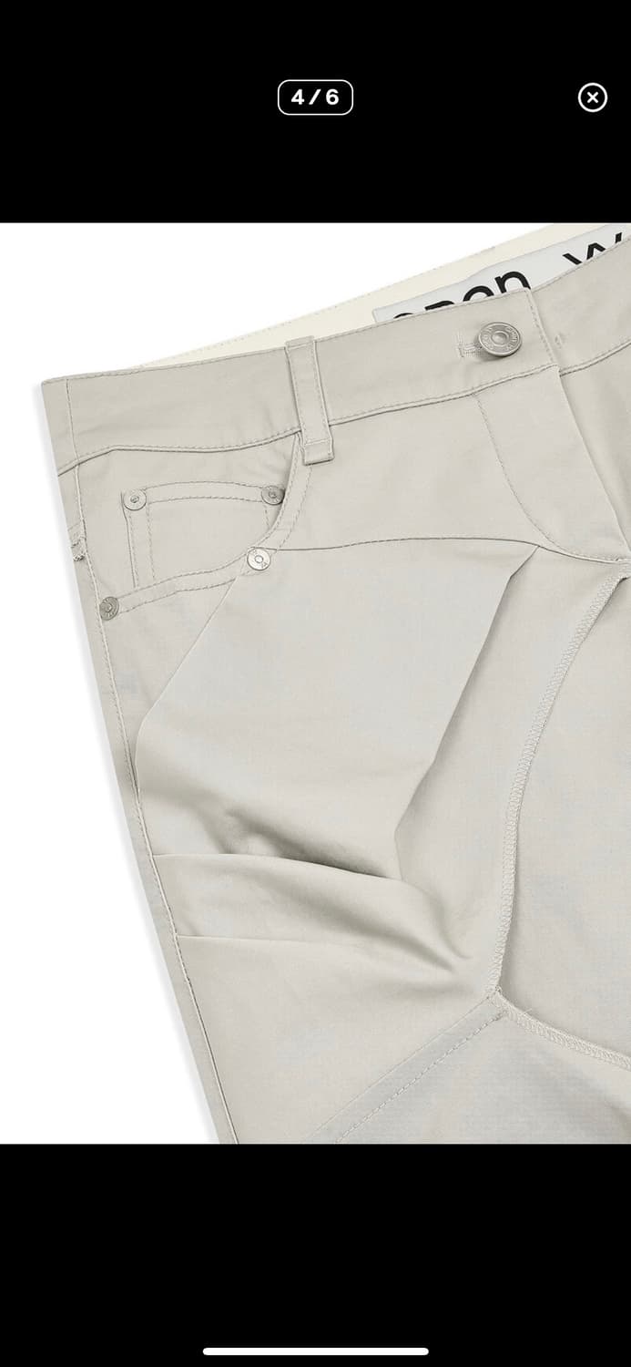 오픈와이와이 gathered bootcut 개더드 부츠컷 베이지 S 상품이미지4