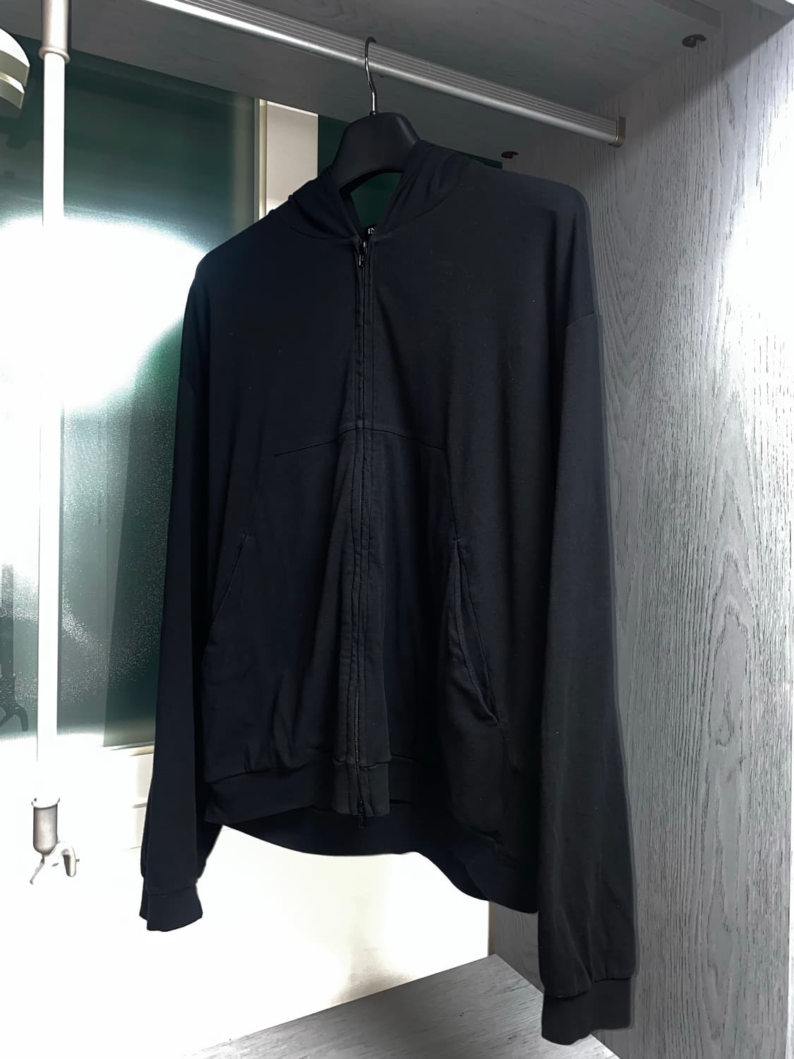 INNIR 252 Lightweight Zip Hoodie (Black) 상품이미지5