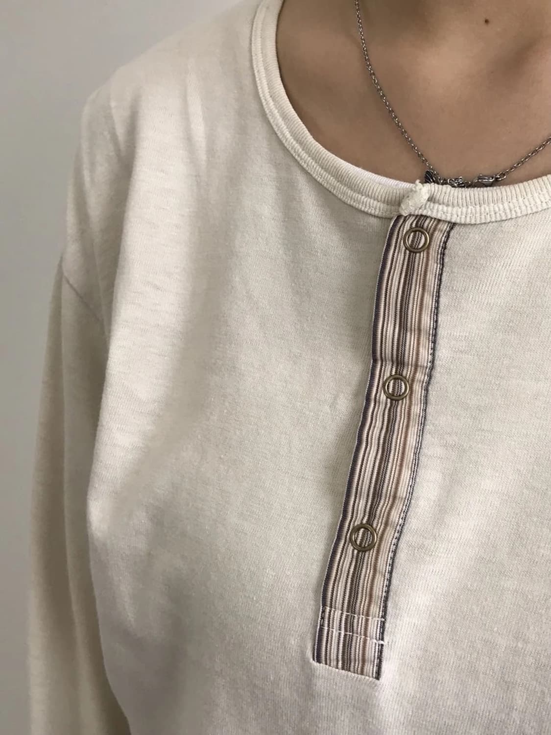 Mens Melrose Zip Henley Long Sleeve 상품이미지3