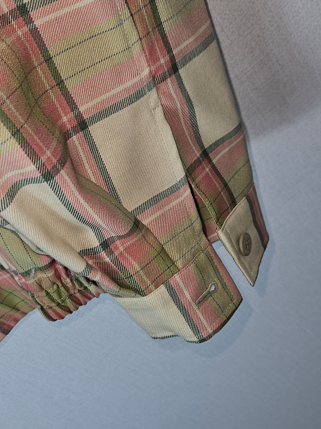 90s 라코스테 스포츠 체크 블루종 코튼 자켓 정품 빈티지 95 상품이미지5