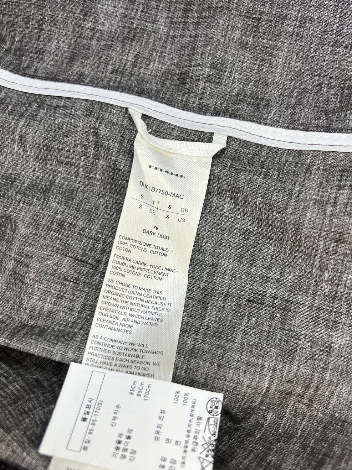 릭오웬스 다크쉐도우 22SS D링 포켓워크셔츠 다크더스트 상품이미지5