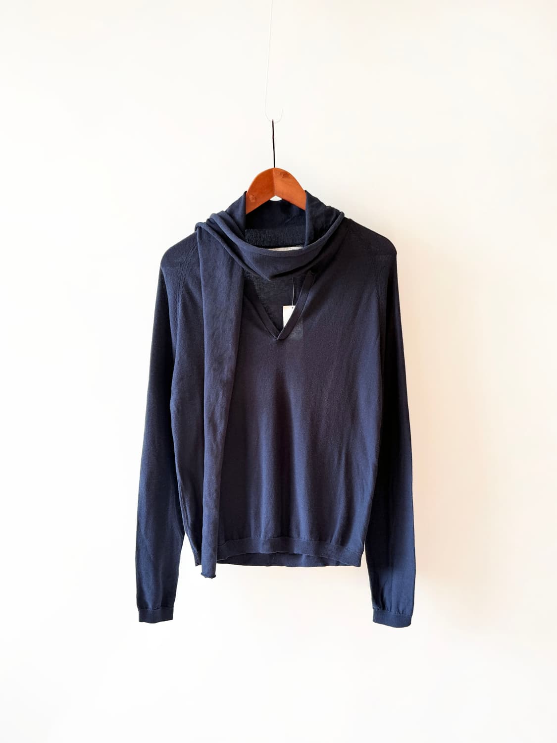 Topman 20s 데드스탁 탑맨 코튼 머플러 브이넥 니트 상품이미지3