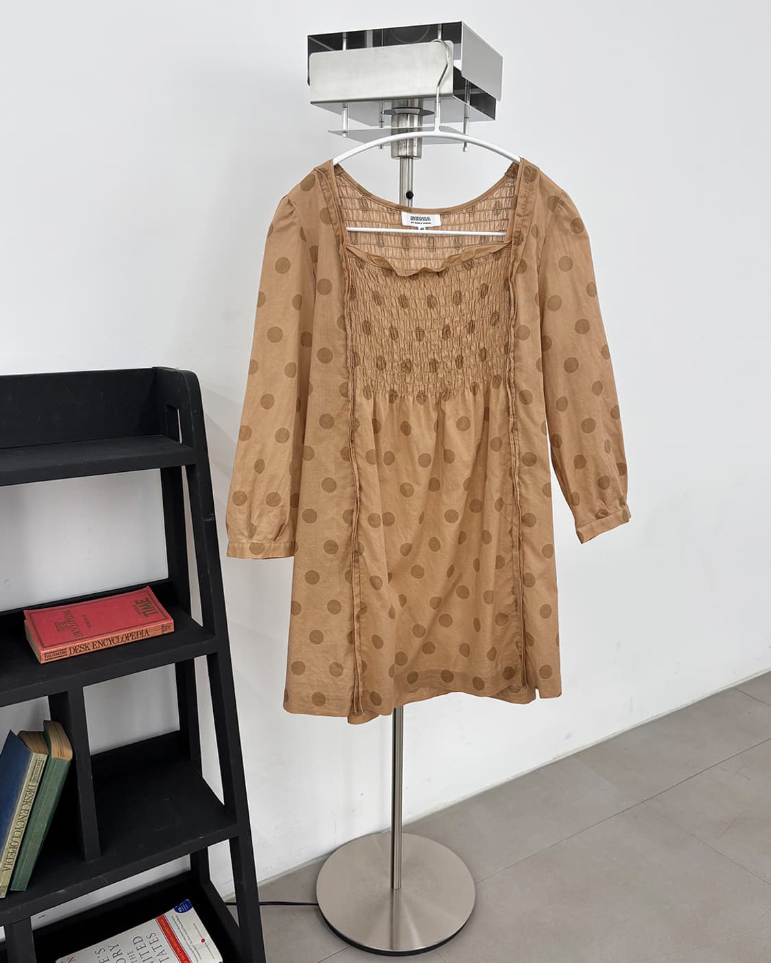 SONIA RYKIEL ash apricot dot blouse 상품이미지1