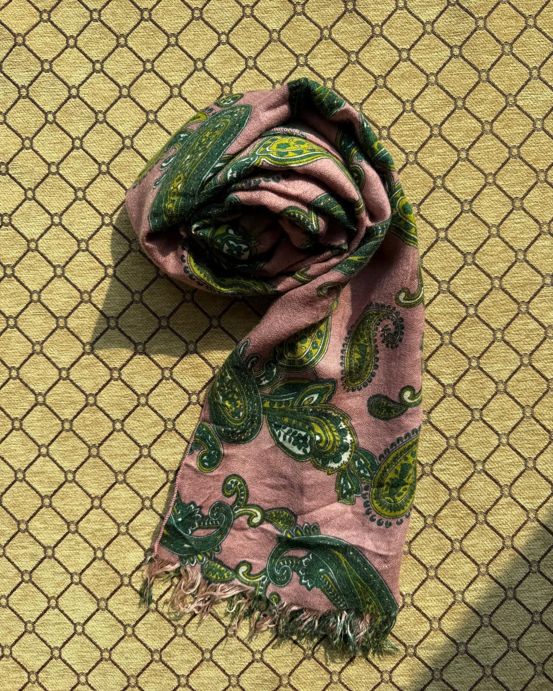 딥핑크 페이즐리 머플러 상품이미지1