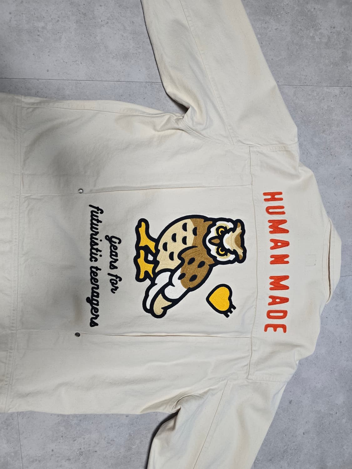 휴먼 메이드 내츄럴 데님 워크 자켓 화이트 xxl 상품이미지2