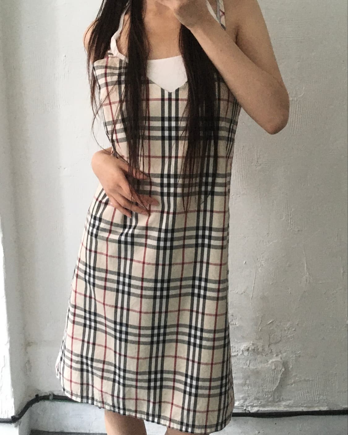 Burberry 버버리 노바체크 실크 뷔스티에 원피스 상품이미지2