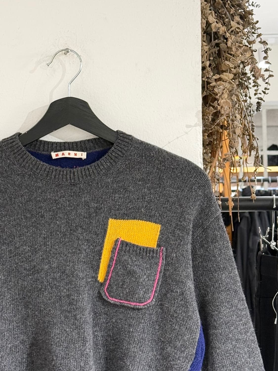 마르니 키즈 그레이 블루 니트 스웨터  상품이미지3