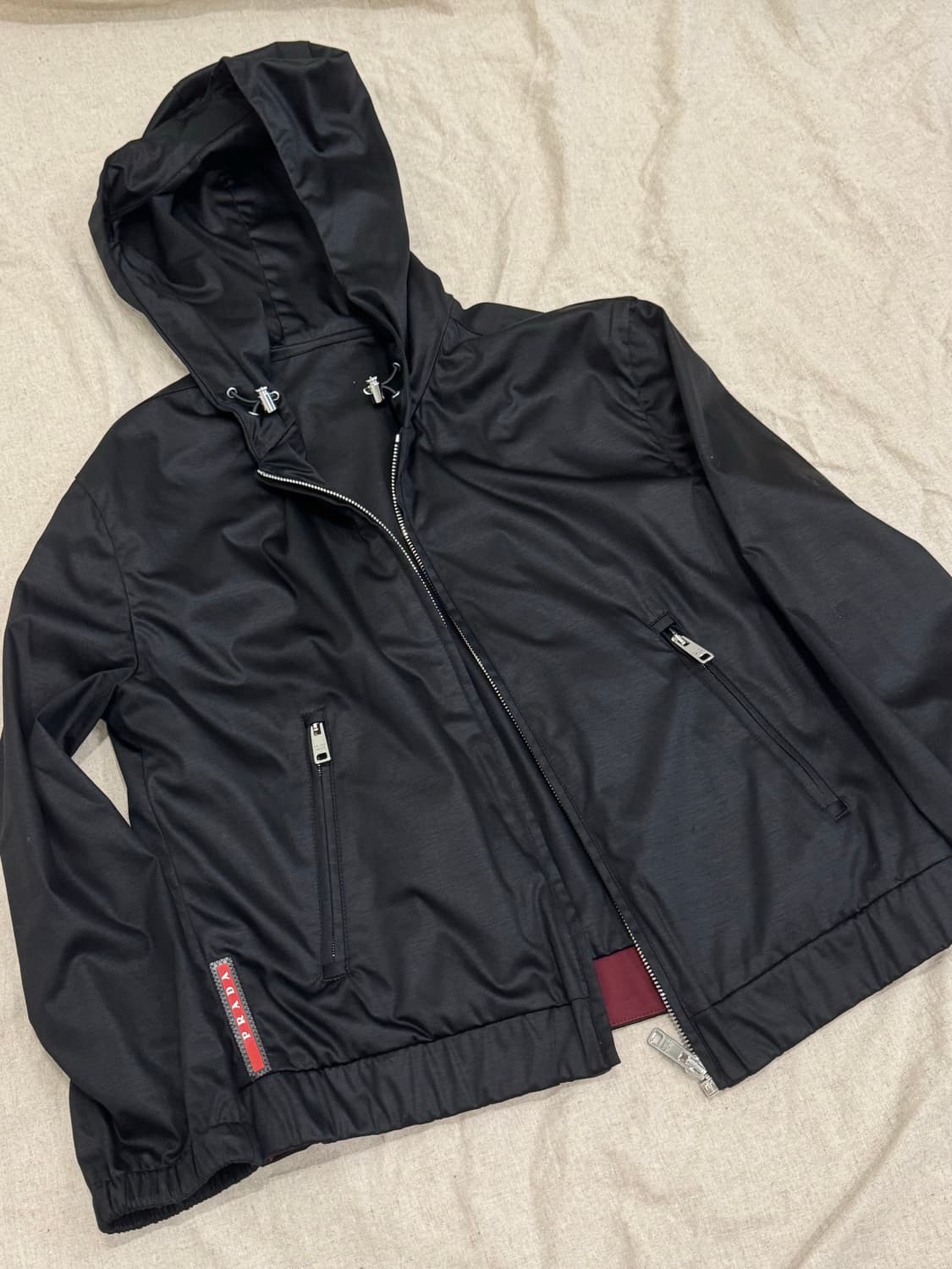 프라다 스포츠 크롭 멀티짚 후드 집업 상품이미지8