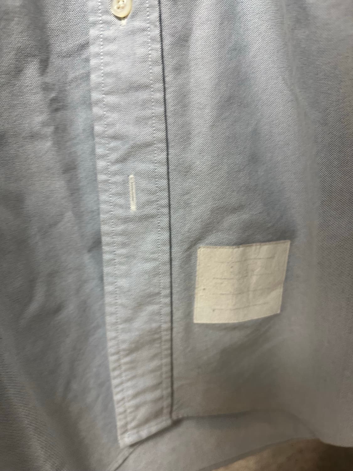 톰브라운 삼선 암밴드 셔츠 라이트블루 (1) 상품이미지6