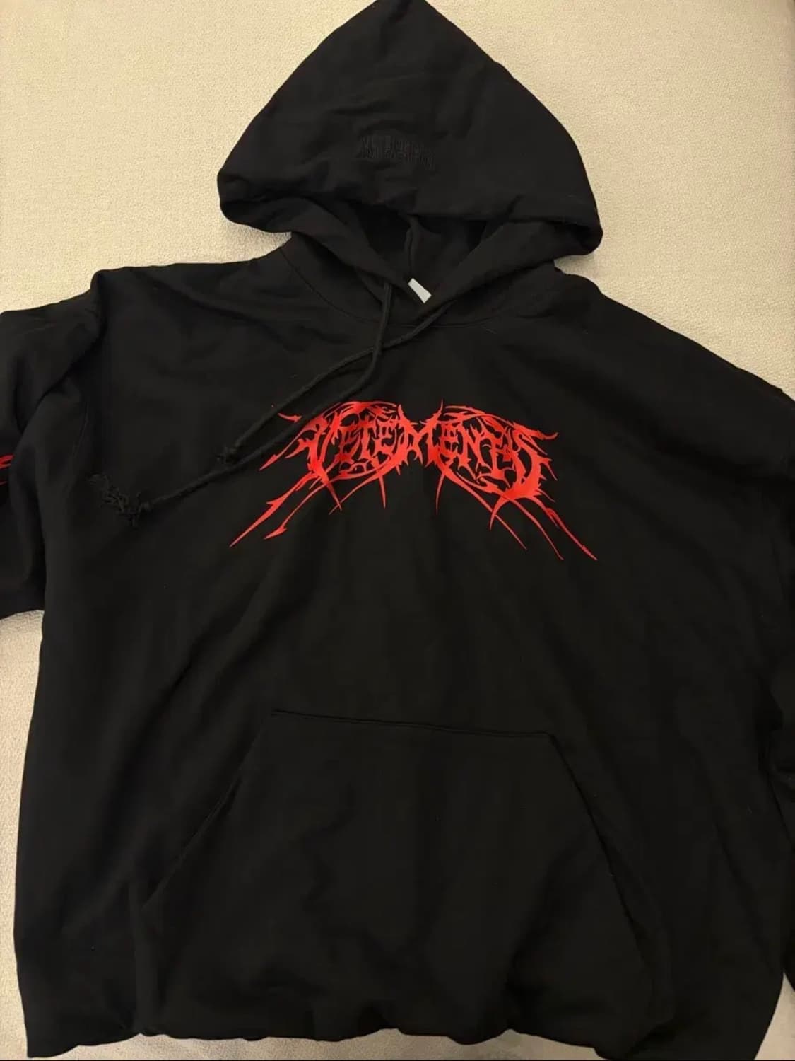 베트멍 메탈로고 후드 상품이미지1