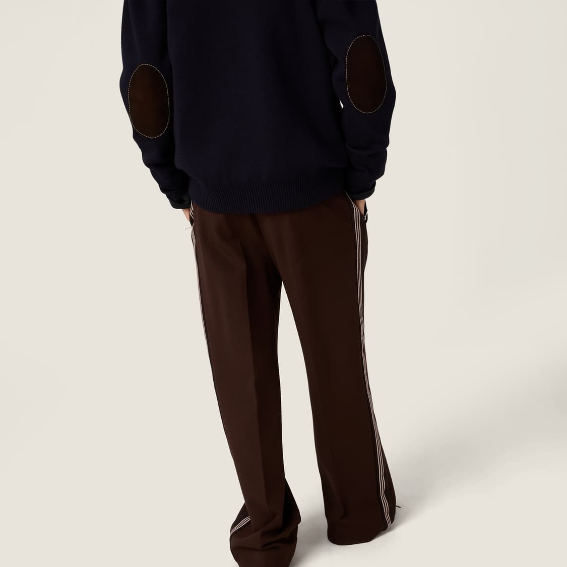 미우미우 miumiu 울 및 가죽 지퍼 가디건 38 사이즈 상품이미지4